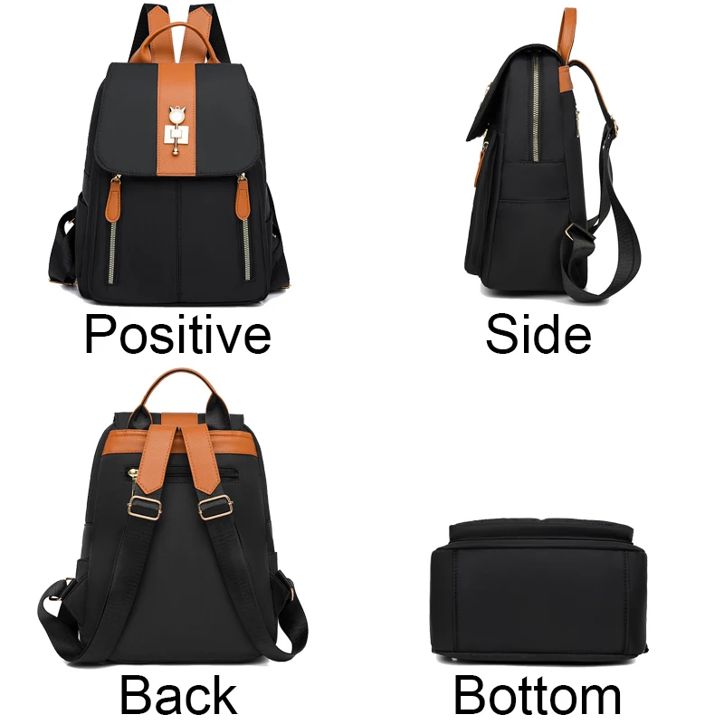 Women Large Capacity Backpack Purses High Quality Leather Female Vintage Bag School Bags Travel Bagpack Ladies Bookbag Rucksack