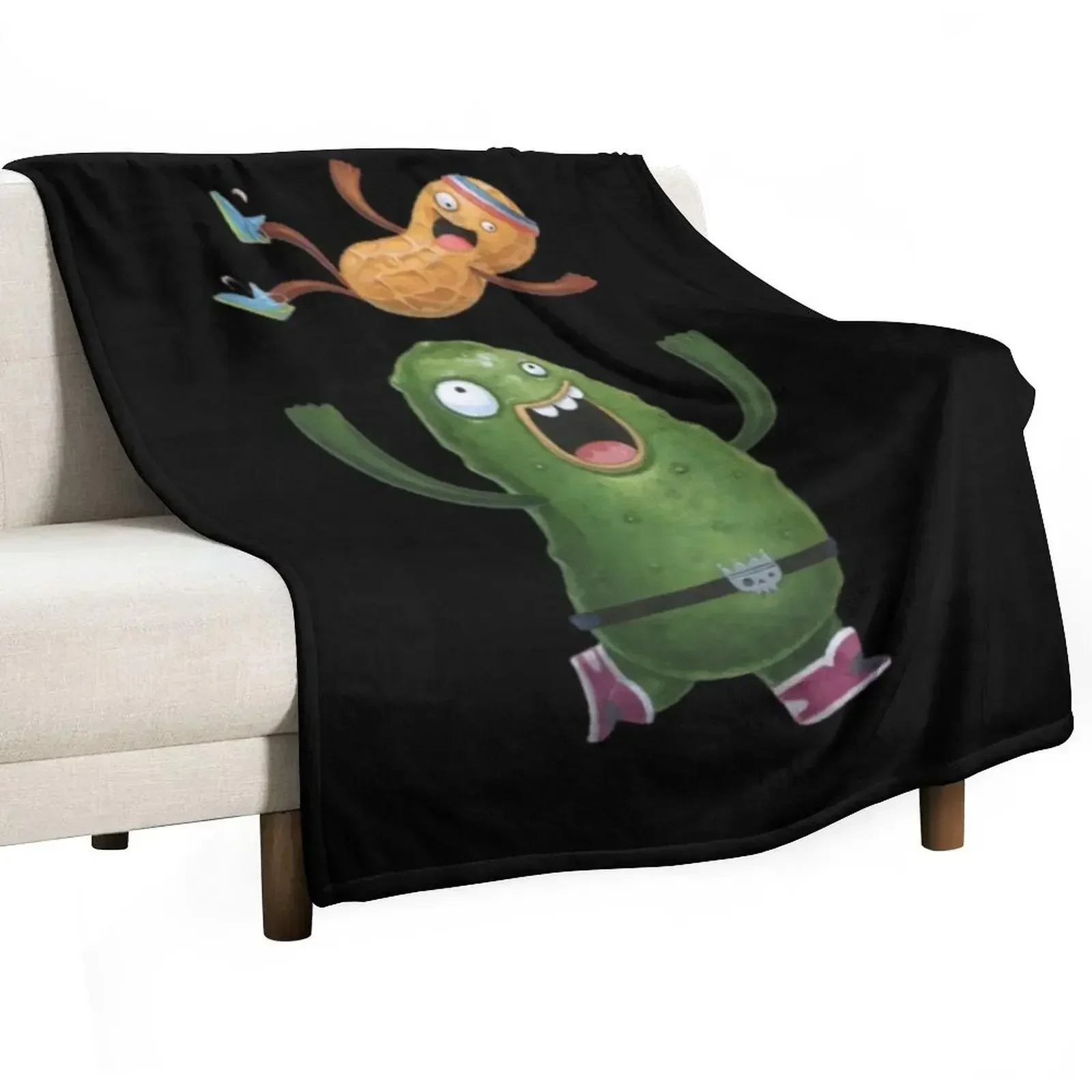 

Pickle and peanut Throw Blanket valentine gift ideas Thermals For Travel Flannel manga Blankets