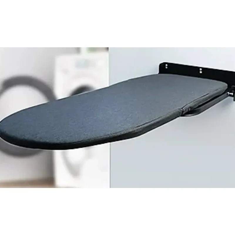 Wall Mounted   Swivel Ironing Board Space-Saving Fold Away Heat Resistant Cover Wood Steel Material for Wardrobe Home Use 1pcs