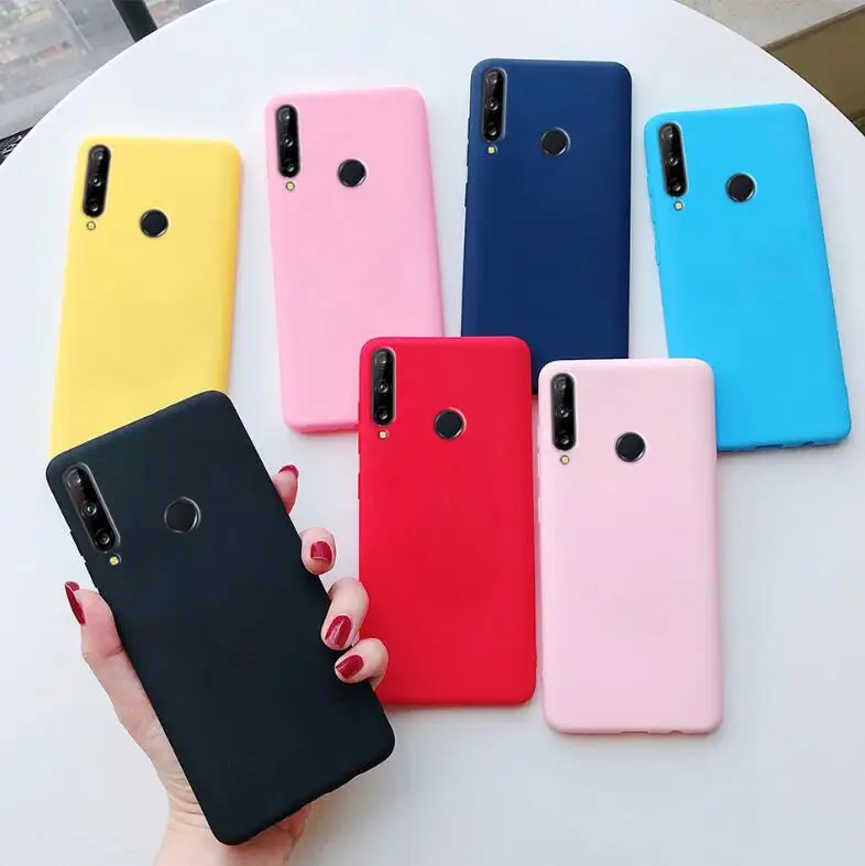 Süßigkeiten gefrostet Fall für Huawei P40 Lite E stoß feste weiche Silikon Rückseite Huawei P40Lite E Fall Y7P Y7 P 2020 Schutzhülle