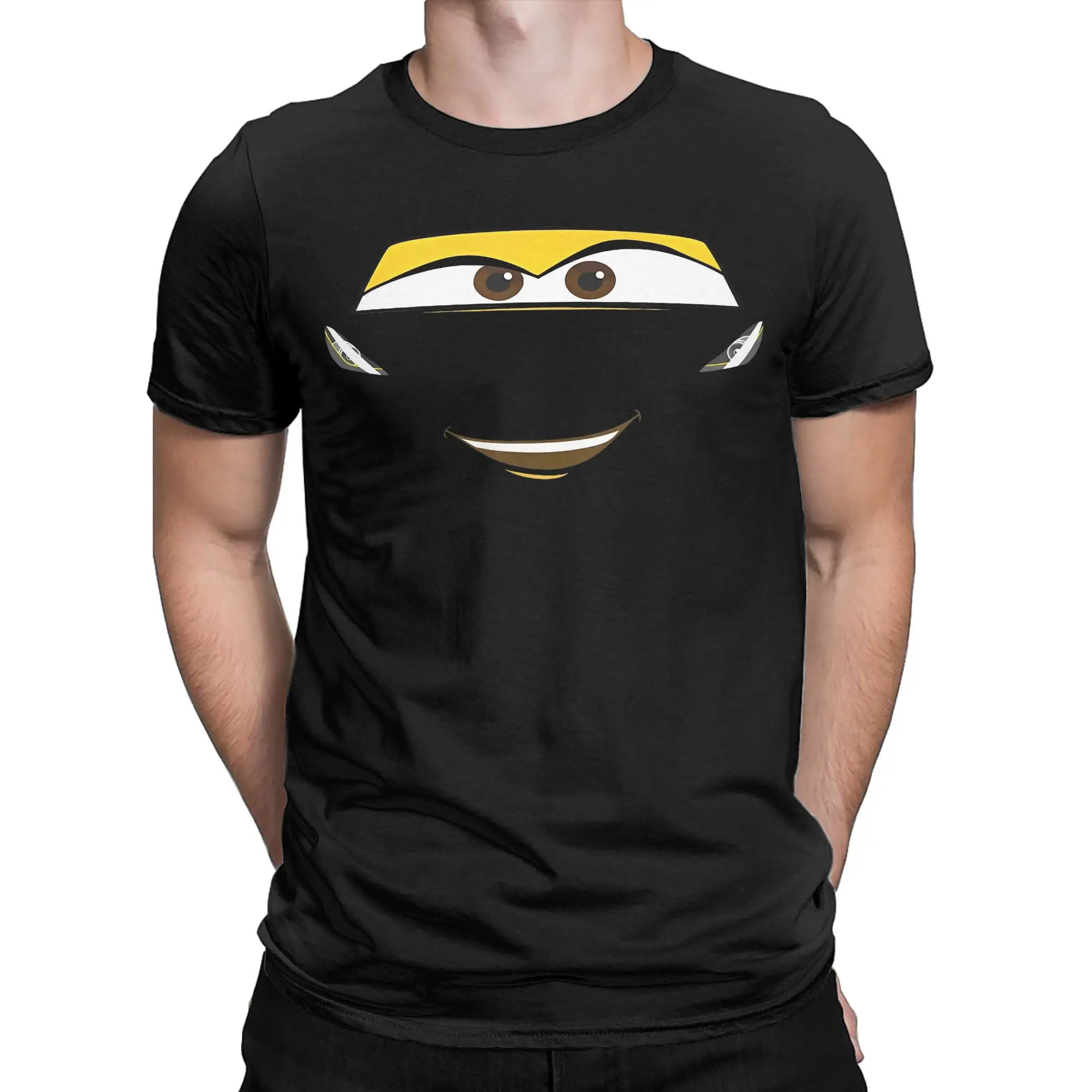 

Hipster Cars Cruz Big Face T-Shirt for Men O Neck Pure Cotton T Shirts Lightning McQueen Short Sleeve Tee Shirt 6XL Clothing