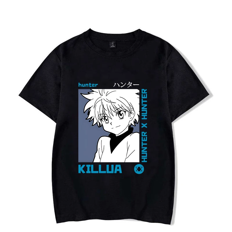 Hot Anime Graphic T Shirt Women\'s Men\'s Fashion T-shirts Short Sleeve Shirts Killua Zoldyck Printing Summer T-shirts Tops