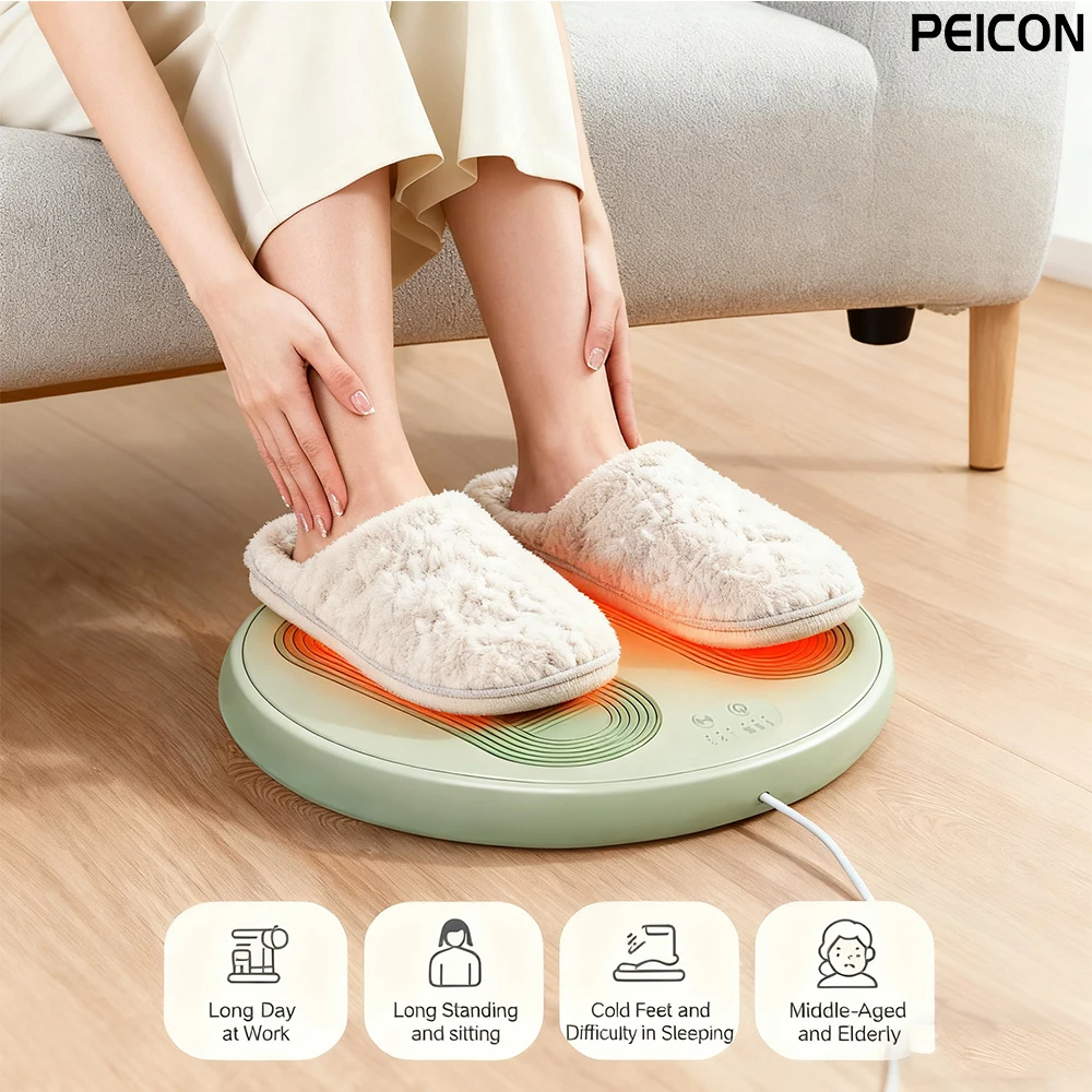 

Electric Foot Heater Portable Foot Warmer Massager Adjustable Temperature Home Warmer Massager Promotes Blood Circulation