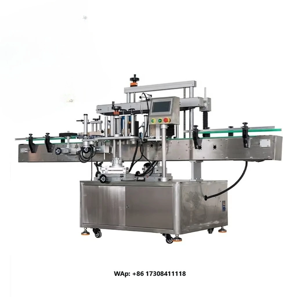 Fully Automatic Double Sided Labeling Machine Self Adhesive Roll to Roll Digital Label Applicator for Round Square Can Bottle