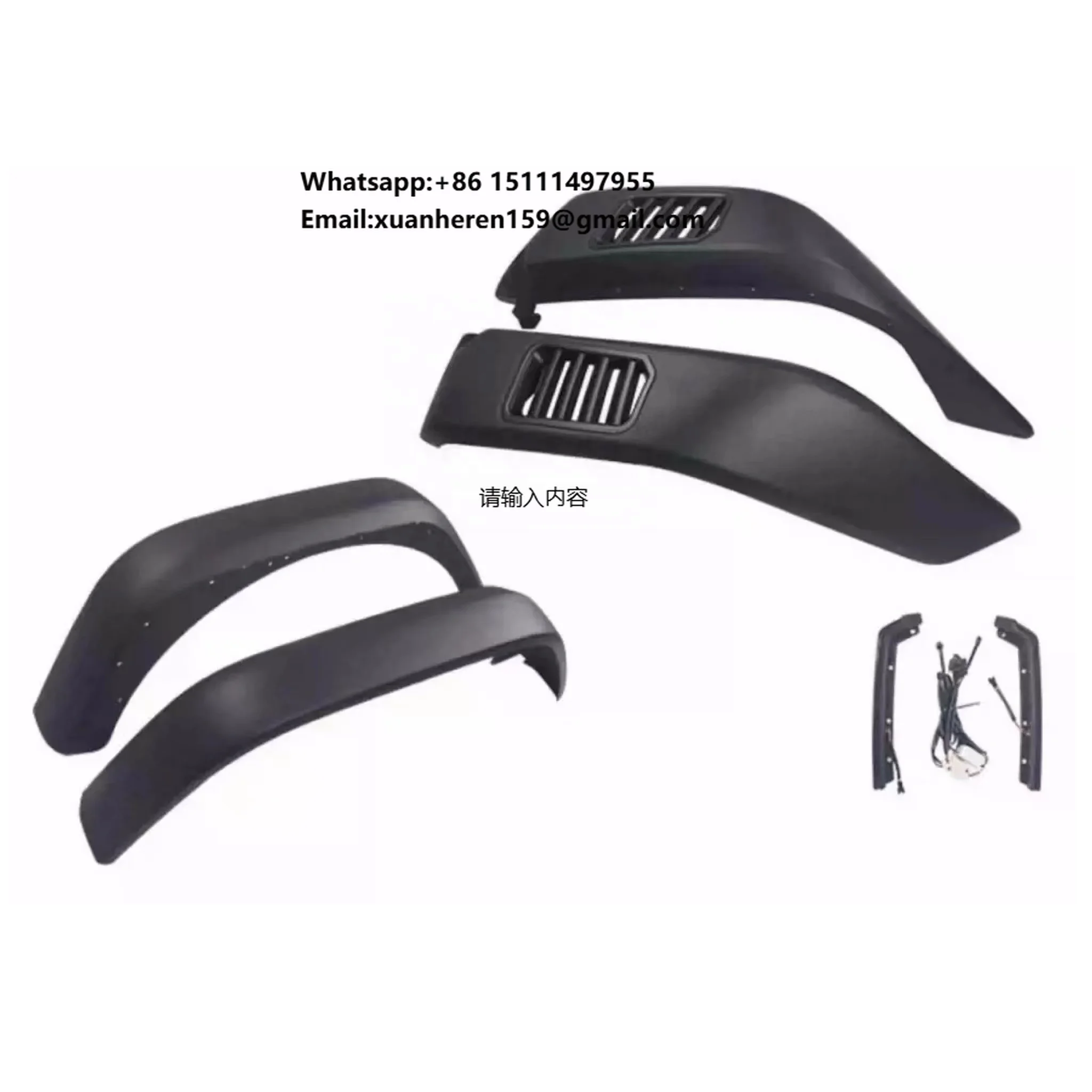 

Aluminum Modified Fenders With Led Lights Painted Fender Flares for Wrangler JL 2018