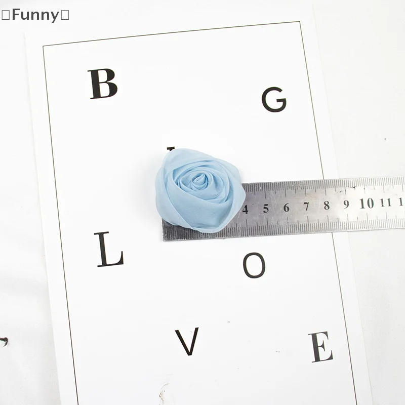 مشبك شعر من القماش الساتان واللؤلؤ الوردي على شكل ورود عصرية وإكسسوارات للشعر بمشبك جانبي #6