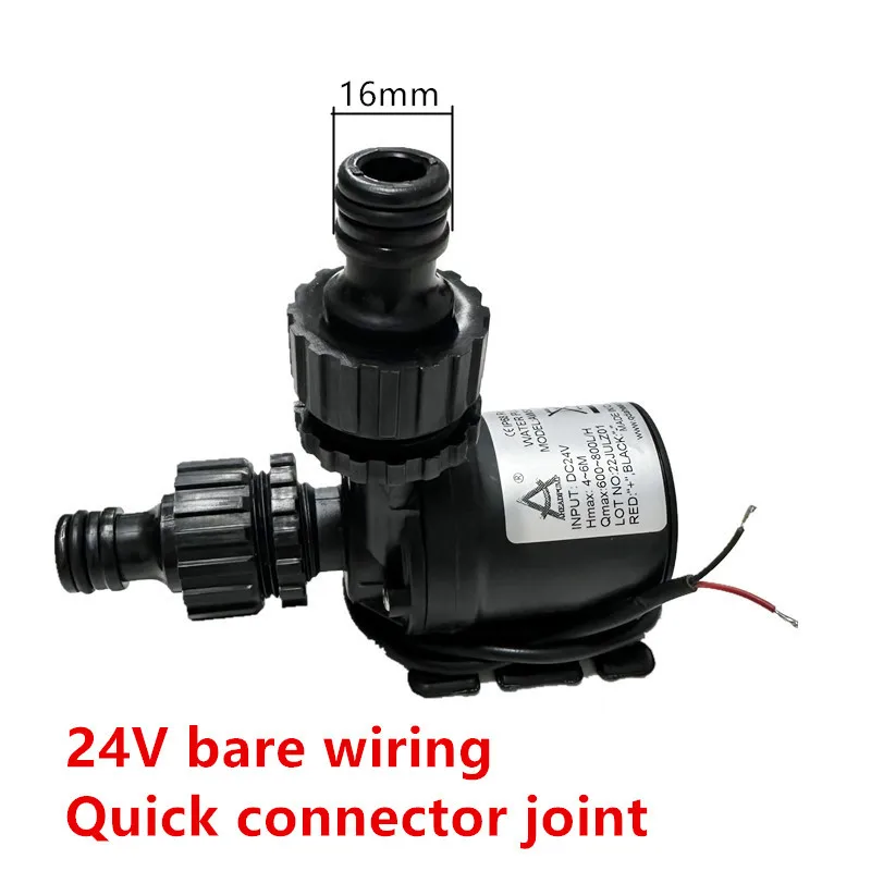 12 V Hochspannung, superleise, Solar-DC 24 V, Hub 5 m, 800 l/h, bürstenloser Motor, Tauch-Druckerhöhungspumpe, Schnellkupplung