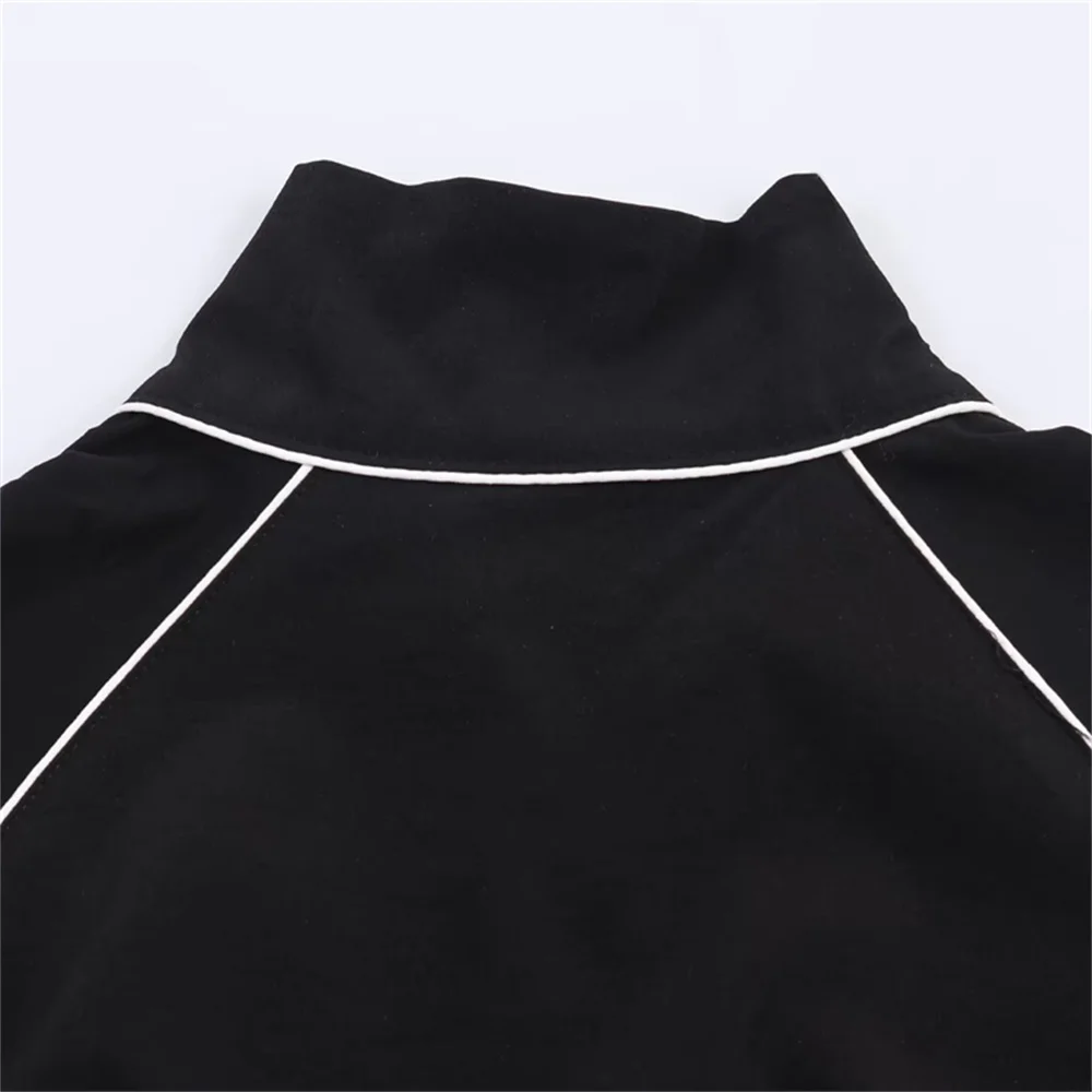 Autumn and Winter New Collection Women's Fashion Casual Long Sleeve Stand up Collar Zipper Nylon Puff Jacket Coat