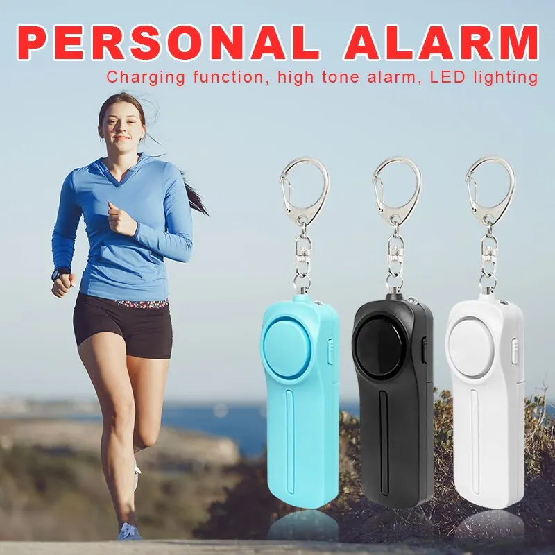 

Personal Security Alarm Self Defense 130dB Loud Keychain Portable Safety Anti-satyr For Women Child Elder Girl Emergency Alarm