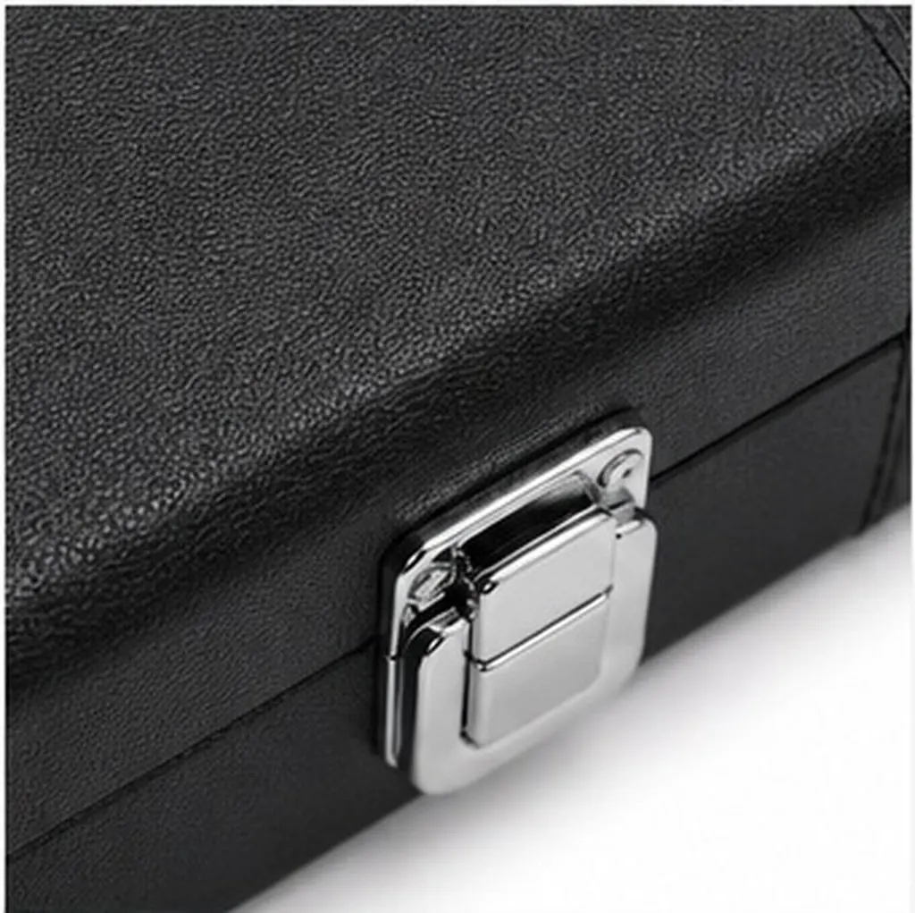 1Pcs Flute Storage Box 16 Hole Black Protective Durable Shock Absorption Portable Wind Instrument Storage Case