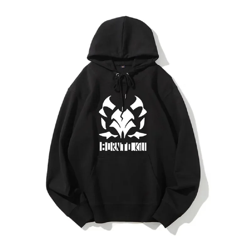 Unisex anime onikata Kayoko coat casual cotton hooded hoodie pullover sweatshirts