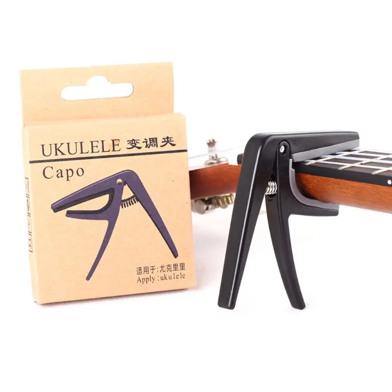 YD61 Professional Ukulele Capo 4 Strings Guitar Capos Single-handed Quick Change Ukelele Capo Guitar Parts & Accessories