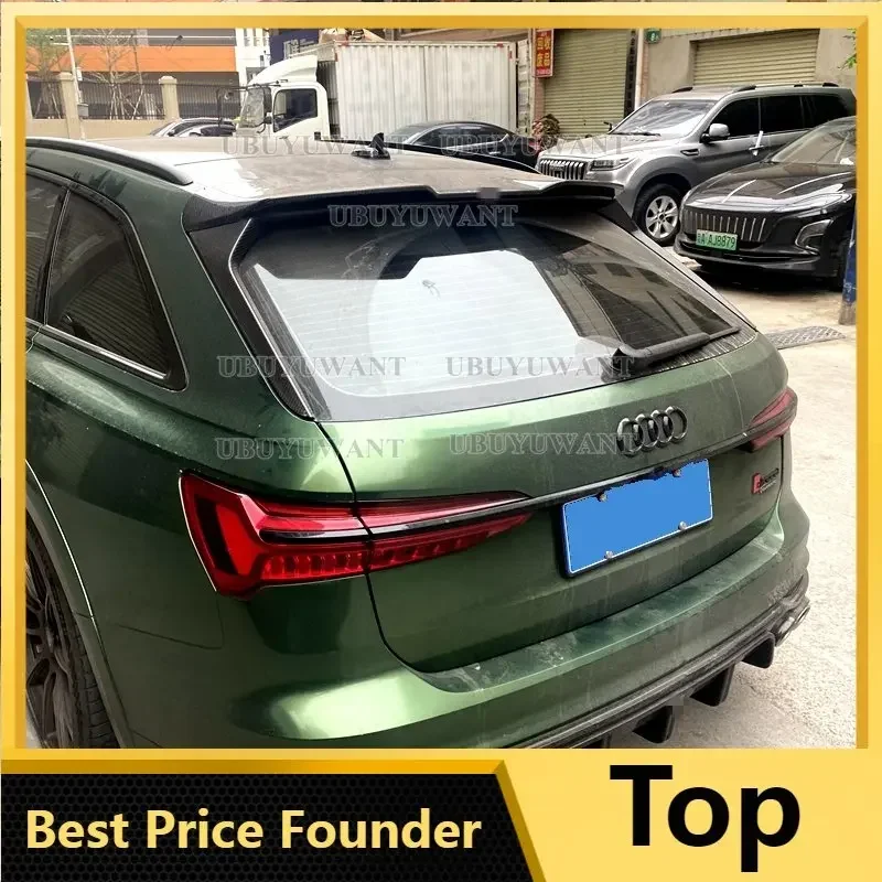 

For Hatchback Audi A6 Spoiler 2020-2023 Audi A6 C8 Allroad Spoiler carbon fiber Material Car Rear Wing Rear Spoiler