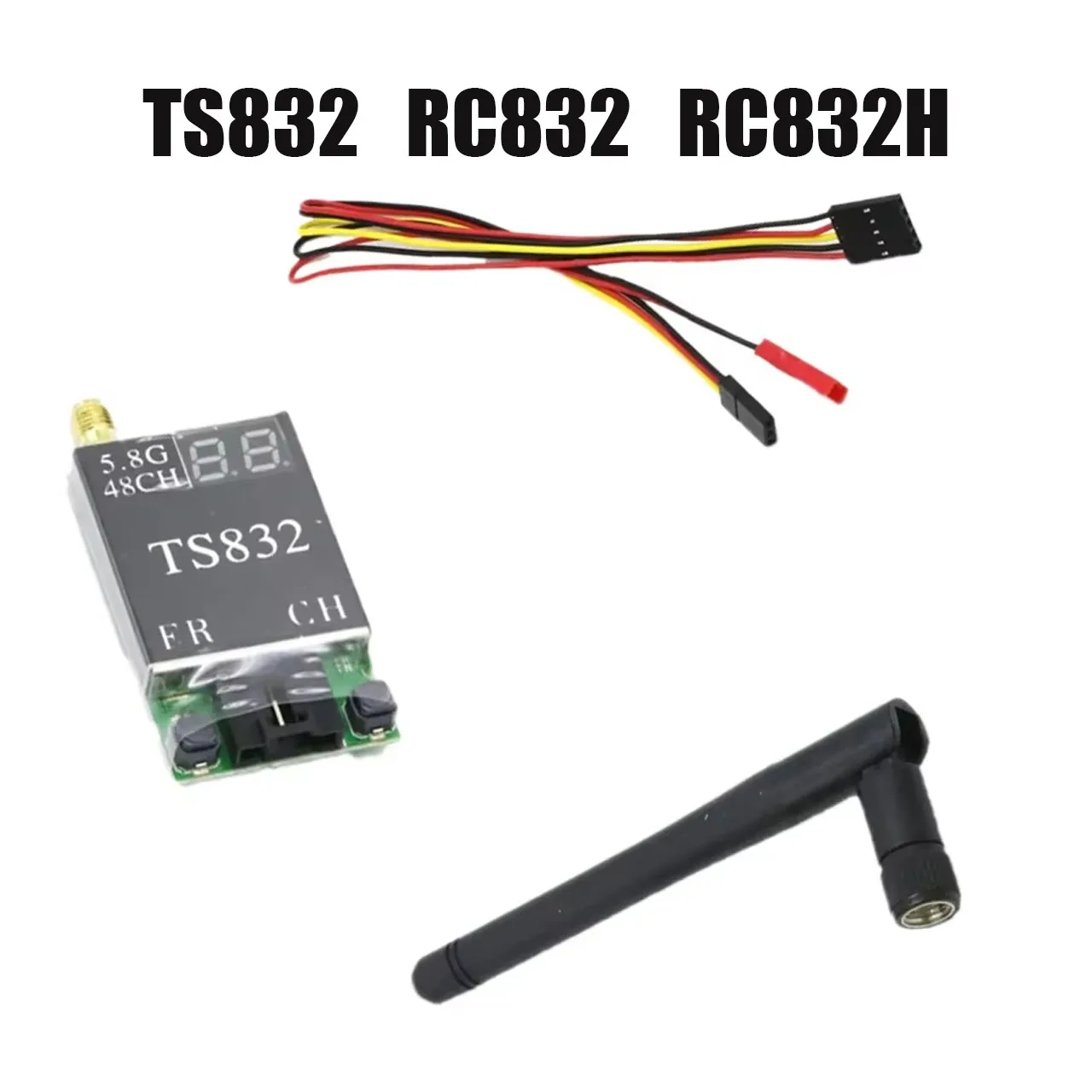 RC832 RC832H 5.8G 600mW 48CH Receiver TS832 5.8G Audio Video Transmitter for RC Model Airplane FPV Drones Security System