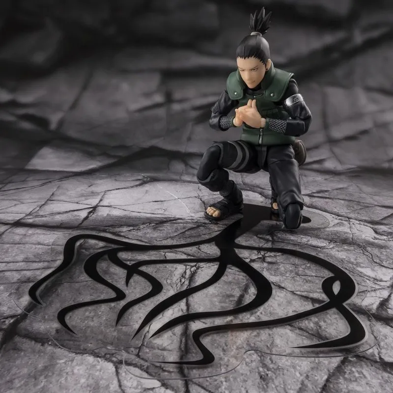 在庫オリジナルバンダイ S.H.Figuarts SHF ナルトシカマル奈良ブリリアント戦略家アニメアクションフィギュアモデルおもちゃ人形ギフト