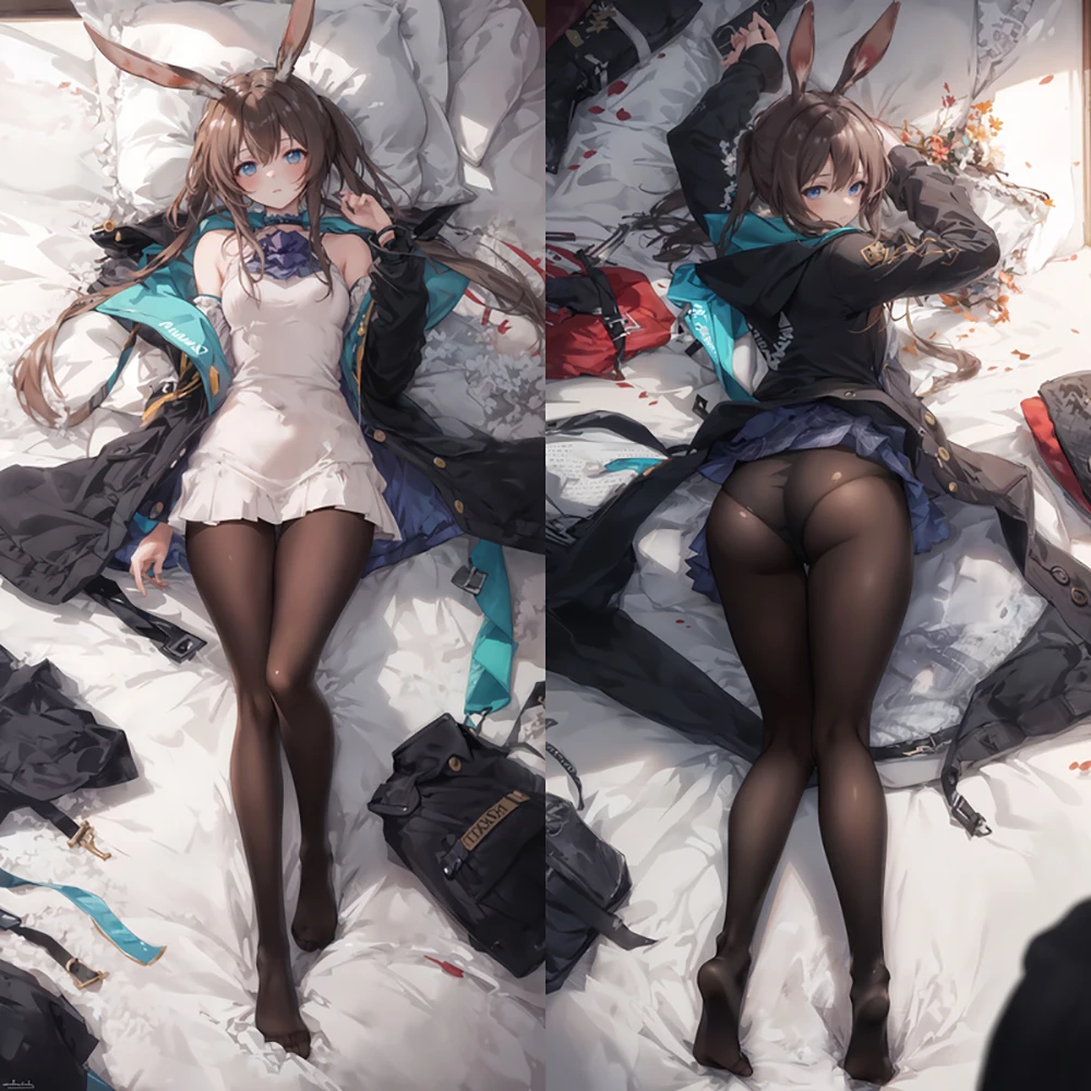 

60x180cm Anime Game Arknights Amiya Nightingale Mostima Dakimakura Pillow Case HD Digital Printed Hugging Body Cushion Cover Aak