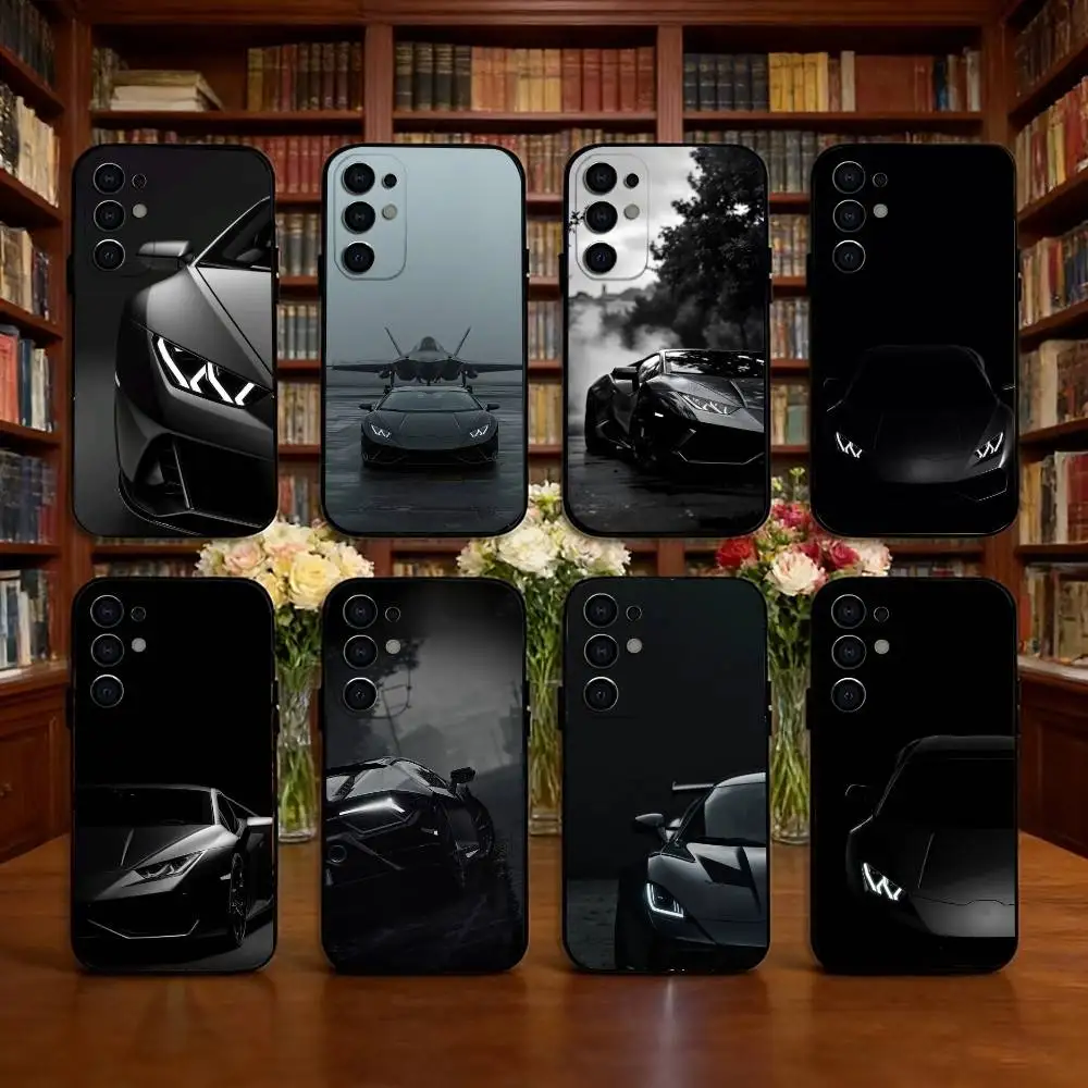 Cool H-Huracan cars Phone Case For Samsung S25,S24,S21,S22,S23,S30,Ultra,S20,Plus,Fe,Soft Silicone Black Cover