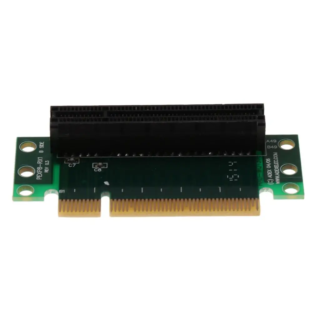 コンピューターライザーカード,90 ° アダプターカード,1u,2u,1 pc,pci 8x