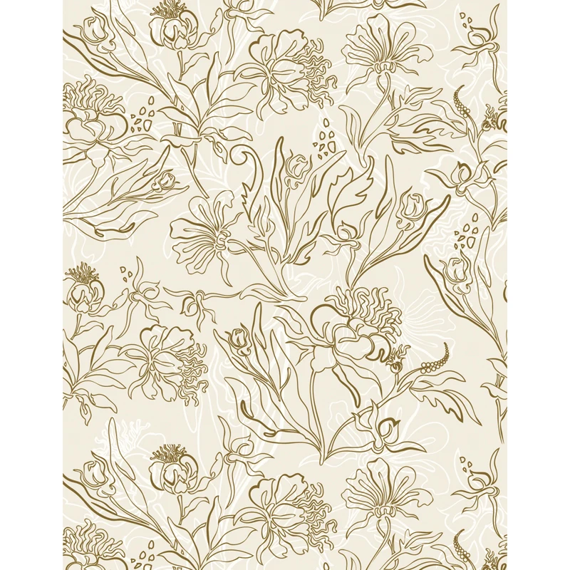 

Home Decor Self Adhesive Wallpapers Living Room Bedroom Study Furniture Wall Makeover Home Decoration Stickers Botanical Sketch