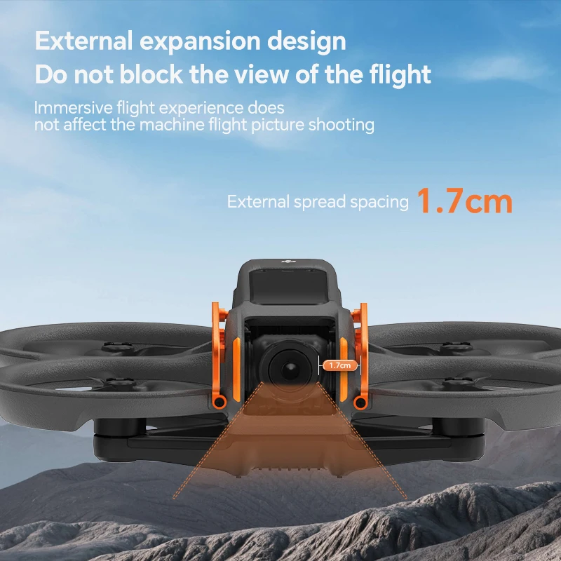 RCSTQ Drone Barra anticollisione per Dji Avata 2 Gimbal Protezione paraurti per fotocamera Barra paraurti in lega di alluminio per Avata 2 Accessori