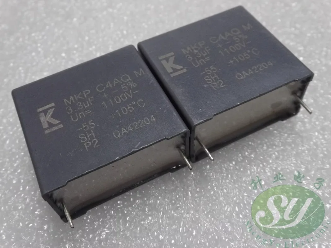 

MKP C4AQ 3.3uf/1100V 3u3 335 New absorbent film capacitor 28MM