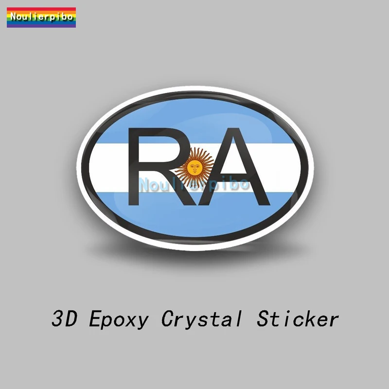 3D Epoxy Resin Car Dome Sticker Uruguay Flag National Emblem Badge PVC Car Bumper Window Motorcycle Helmet Vinyl Decal