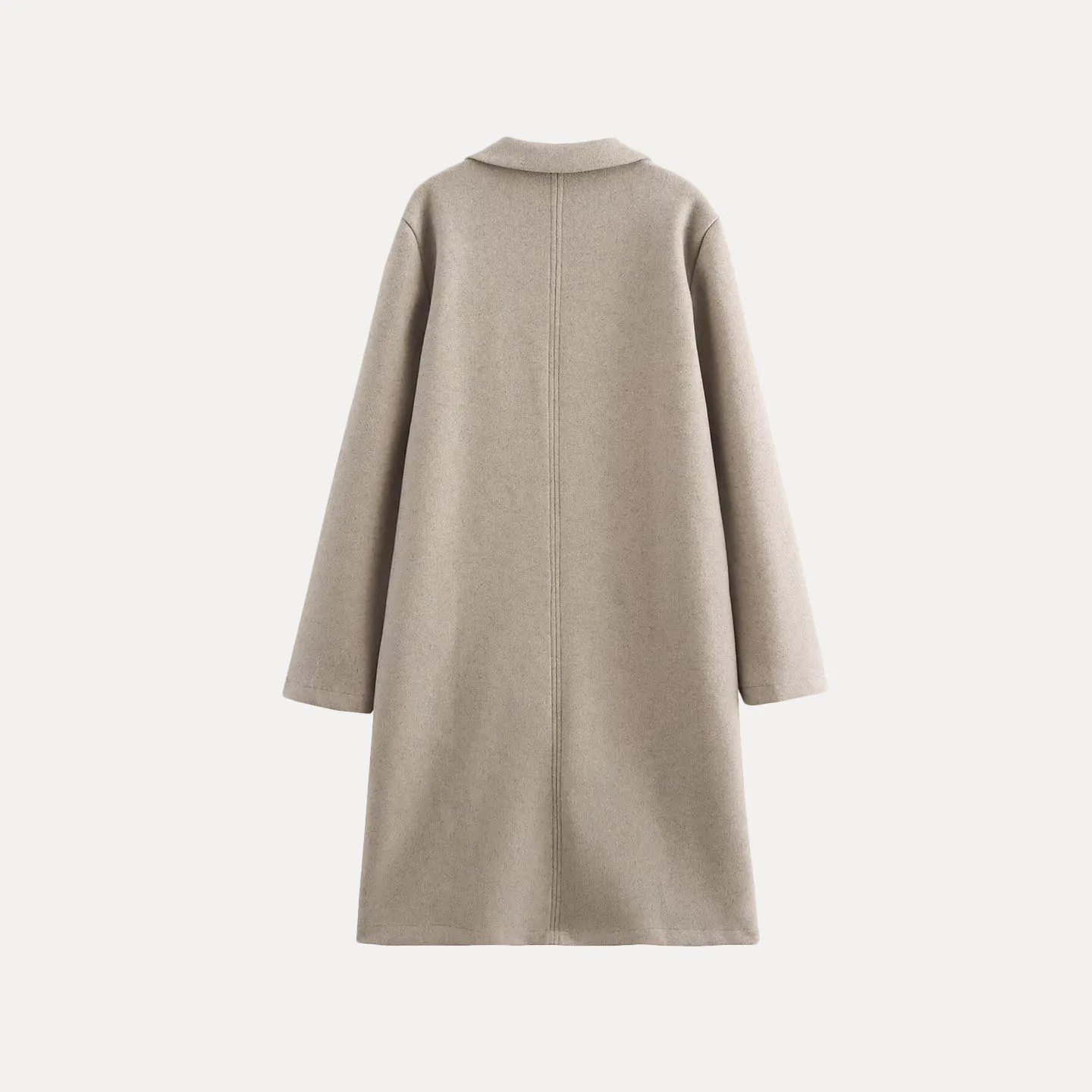 Z 2025 nuevo abrigo Faion Personali Simple Match para todas las estaciones, prendas de vestir exteriores de lana para mujer, marca china Ele Quali