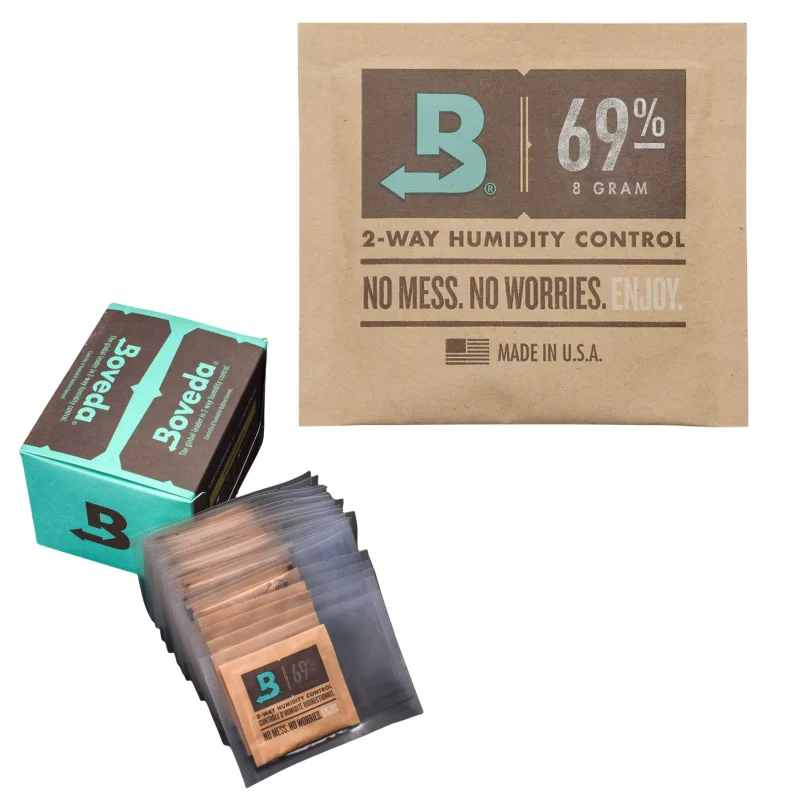 Original Import Boveda Cigar Humidor Bags 72 62 65 69% Tobacco 8g Humidification Pack