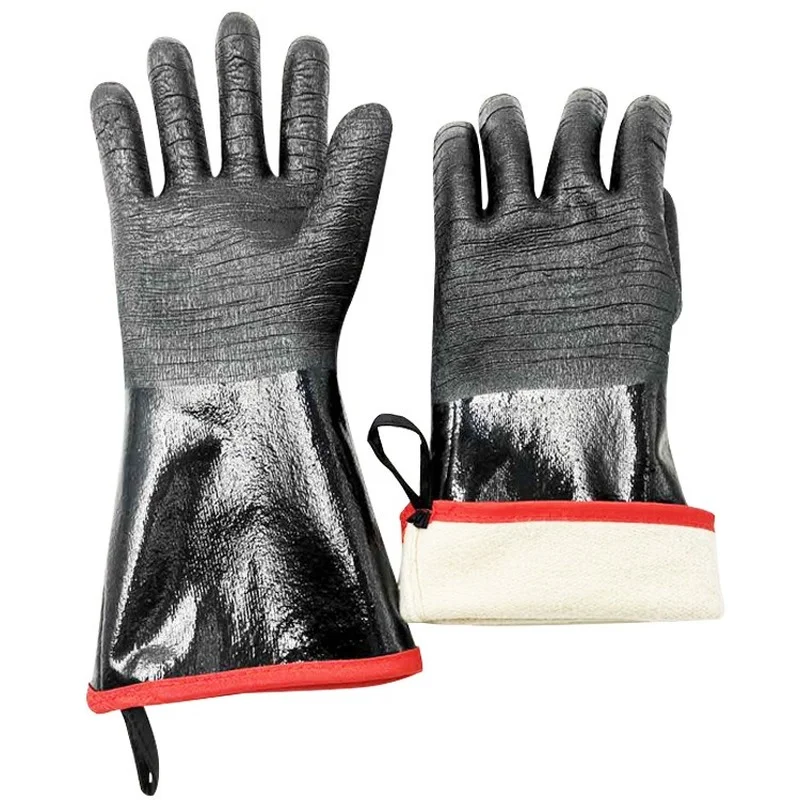 Heavy Duty Neoprene High Temperature and Heat Resistant Bbp Flame Retardant Heat Insulation Oil Proof Anti Scalding Labor Gloves