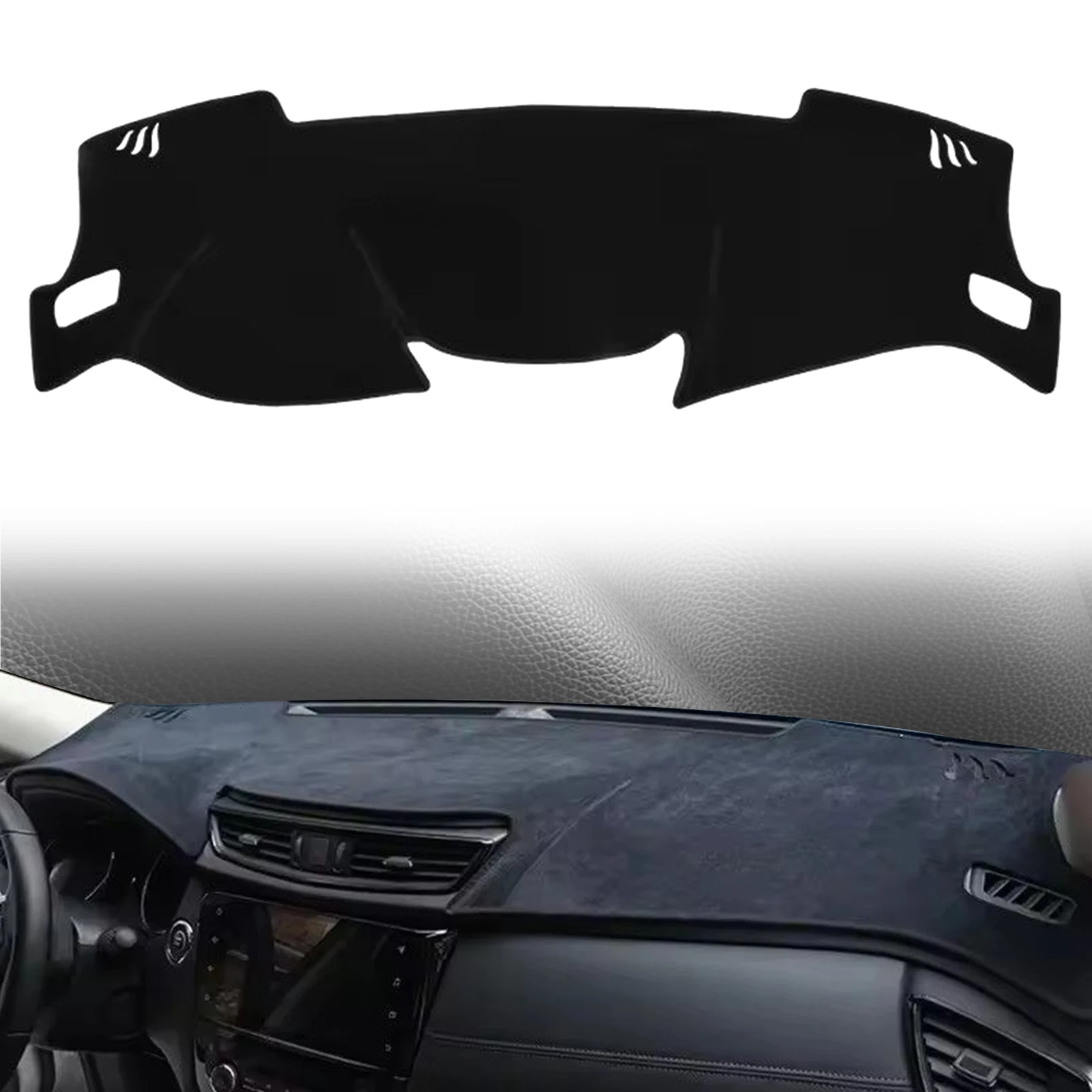 

fit for Nissan Qashqai J11 2020-2014 Car Dashmat Dashboard Cover Pad DashMat Sunshade Protective Carpet Leather Accessories