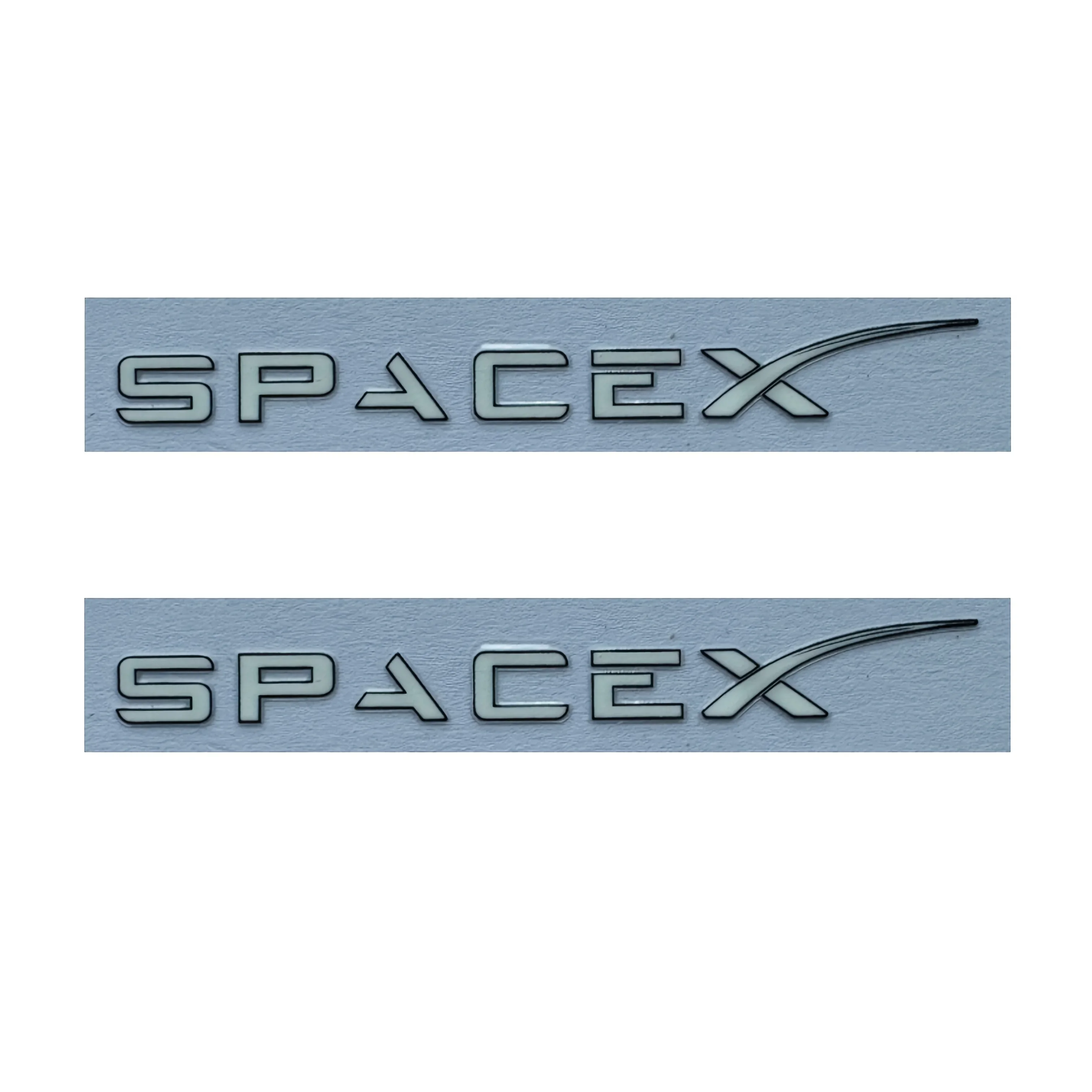 สติกเกอร์ตราสัญลักษณ์ SpaceX 2 ชิ้น/ชุด สำหรับรถยนต์ Tesla รุ่น 3 รุ่น Y รุ่น S รุ่น X สำหรับตกแต่งภายนอก