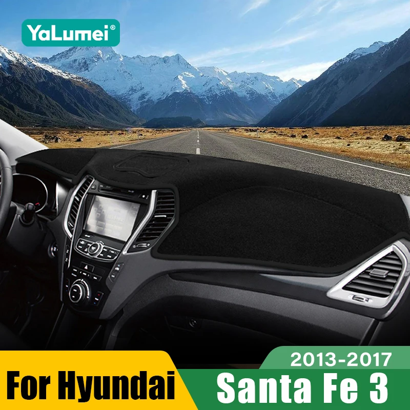 Für Hyundai Santa Fe 3 DM 2013 2014 2015 2016 2017 Auto Dashboard Sonnenschutz Abdeckung Instrument Schreibtisch Nicht-slip matte Zubehör