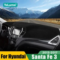 Para Hyundai Santa Fe 3 DM 2013 2014 2015 2016 2017 salpicadero de coche cubierta parasol instrumento escritorio alfombrilla antideslizante Accesorios