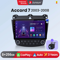 Junsun Wireless CarPlay Android Auto Car Radio For Honda Accord 7 2004 -2008 GPS Multimedia 2 din Intelligent Systems Stereo