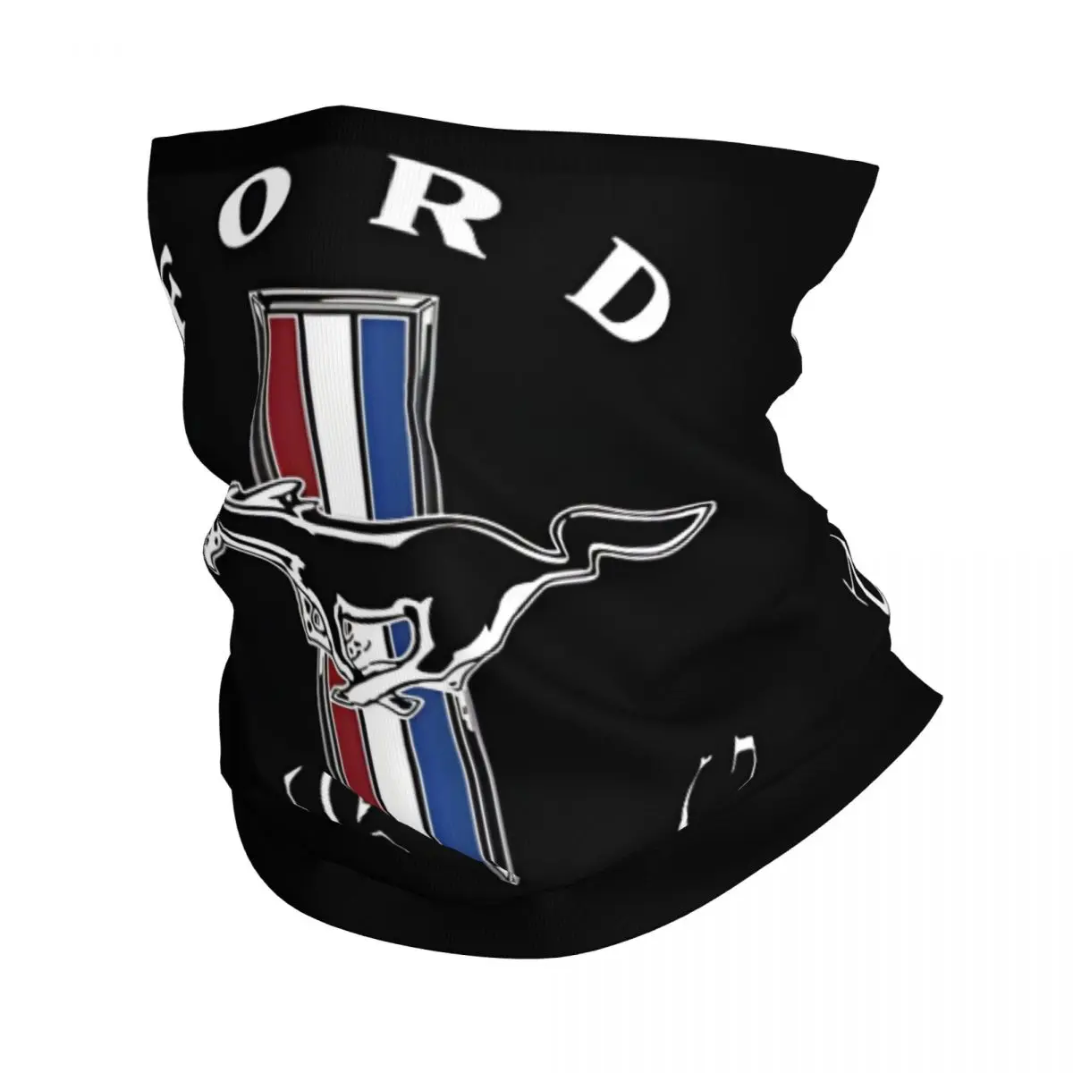 Mustang Ford Car Bandana Neck Gaiter Motocross Wrap Scarf Multi-use Balaclava Cycling Unisex Adult Windproof