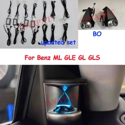 For Benz ML GLE GL GLS W166 W292 X166 S W221 CLS W218 E W212 Door Dashboard Footwell Tweeter LED Lamp Ambient Light Update Set