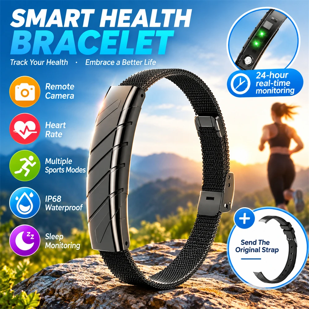 LIGE Smart Wristband Heart Rate Stress Monitor Blood Oxygen IP68 Waterproof Fitness Tracker Bracelet Pedometer for Android iOS