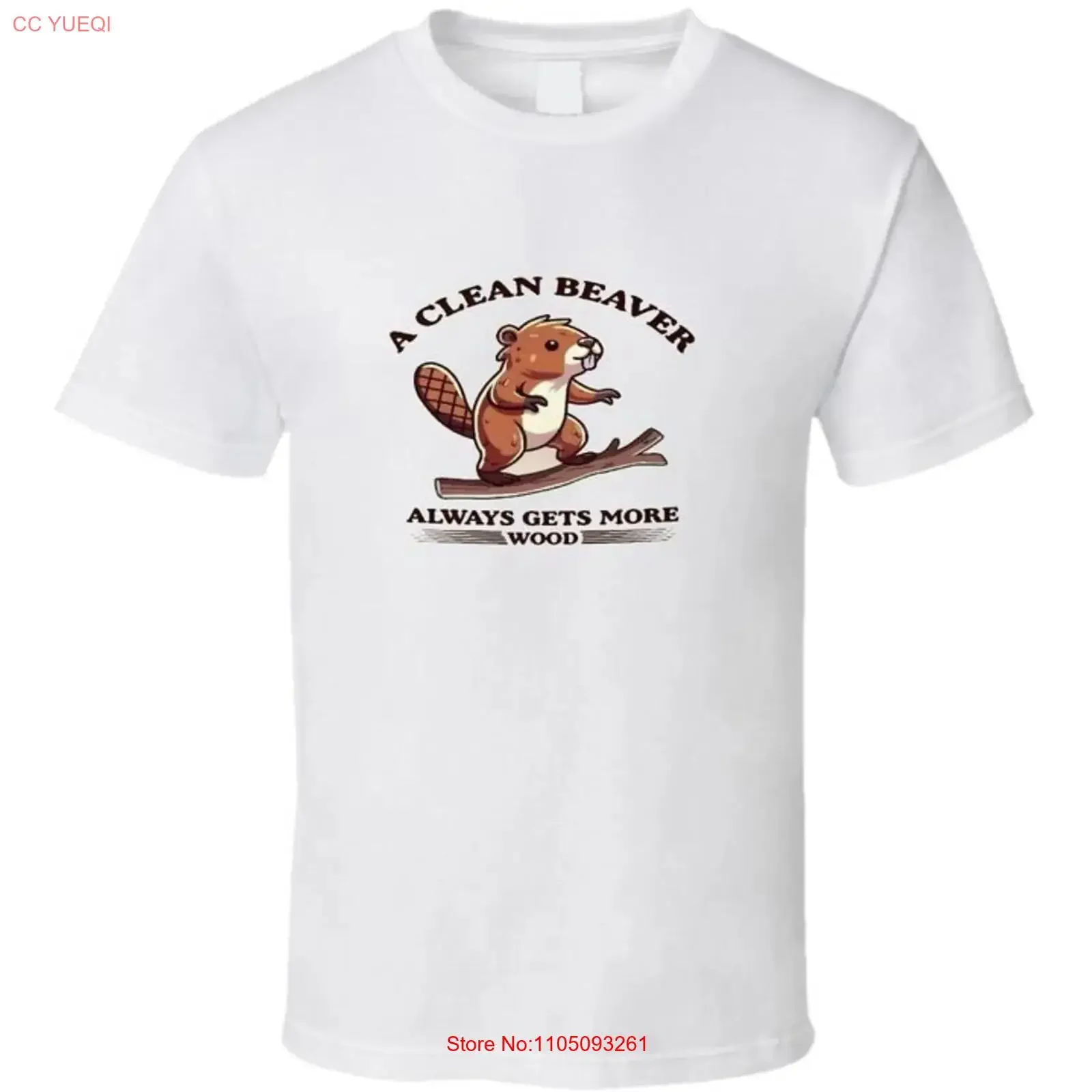 Una castor limpio siempre obtiene más camiseta divertida de madera vintage lavada cómoda camiseta Unisex para uso diario ropa de calle de moda