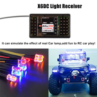 ABXE-For Dumborc X6PM-350 RC Transmitter 2.4G 6CH RC Remote Controller With Receiver For RC Car Boat Tank