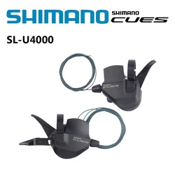 SHIMANO CUES SL-U4000 RAPIDFIRE PLUS Shifter Lever Left 2s/Right 9s/A pair 2x9s OPTICAL GEAR DISPLAY For Mountain Bike Original