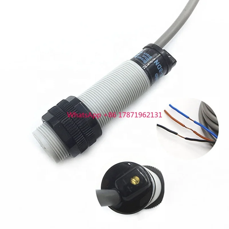 

sensor capacitivo nivel M18 CR18-8DP 8mm PNP capacitive proximity sensor water lever