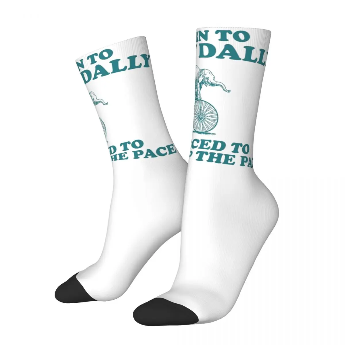 Born To Dilly Dally Cartoon Meme Merch Crew Socks Cozy Vintage Drawing Sport Middle Stockings Warm for Men's Birthday Gifts Idea