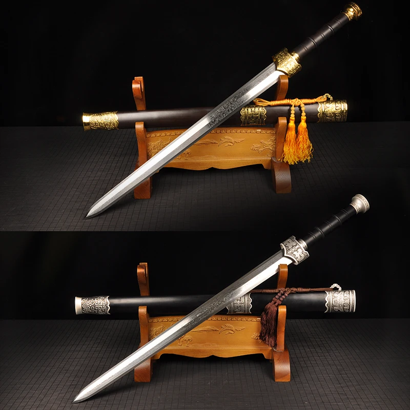 Chinese Jian,Chinese Sword Folded Steel Blade, Kungfu Martial Art, Metal Craft, Rose Wood Scabbard, Collectible