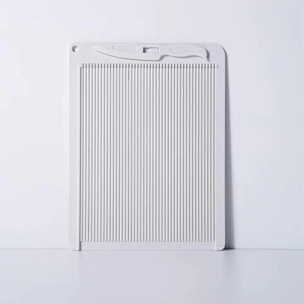 Plastic Paper Trimmer Scoring Board with Measuring Grid Multi-purpose Mini Score Board DIY Gift Box Letter Craft Paper Cutter