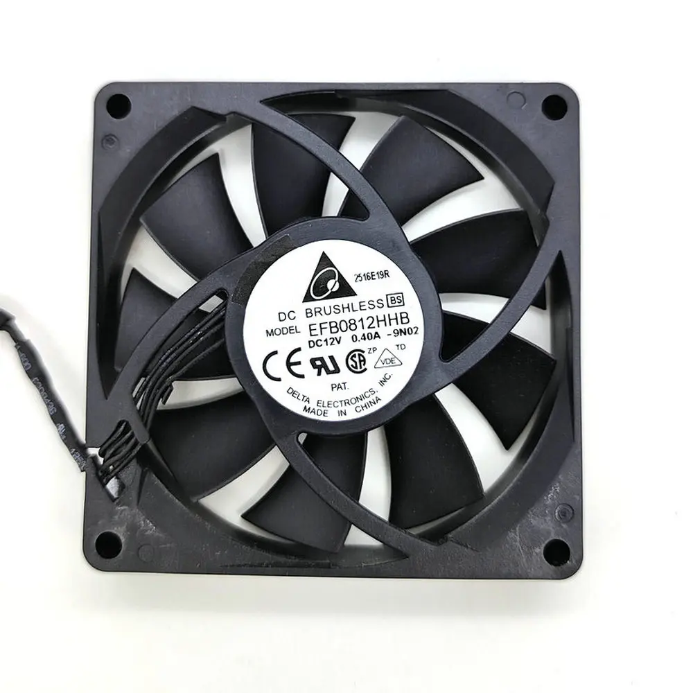 

Original EFB0812HHB DC12V 0.40A 80*80*15MM 4Lines Computer Cooling Fan