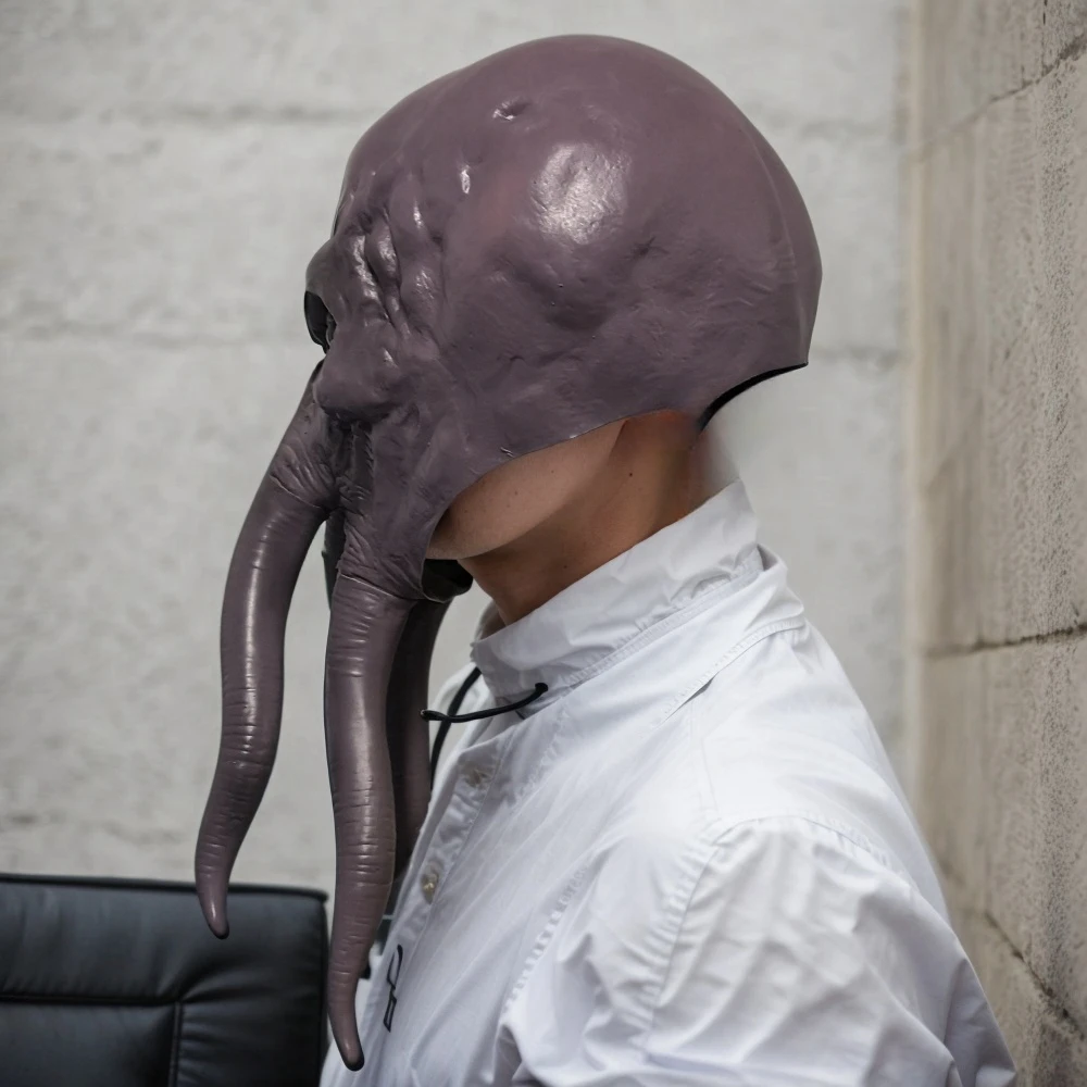 Baldur's Gate 3 Squiddy Mind Flayer Cosplay Mask Octopus Monster Latex Helmet Halloween Party Costume Props Decor