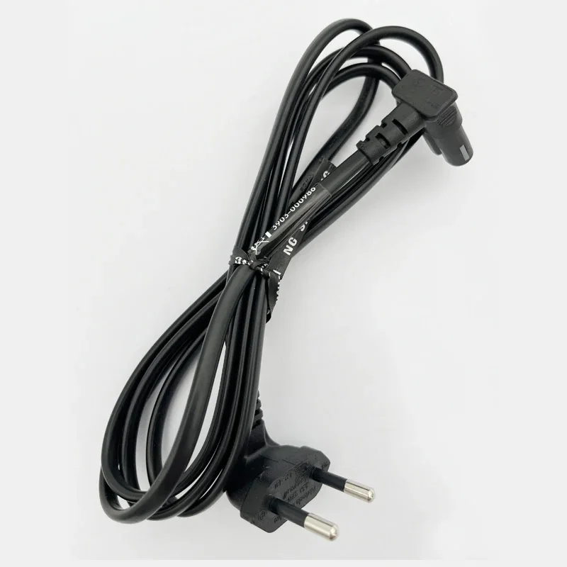 IEC C7 الشكل 8 كابل الطاقة اليورو الاتحاد الأوروبي الأوروبي 90 درجة زاوية 2 الشق التيار المتناوب سلك إمداد الطاقة لأجهزة الكمبيوتر المحمول سامسونج فيليبس سوني LED TV