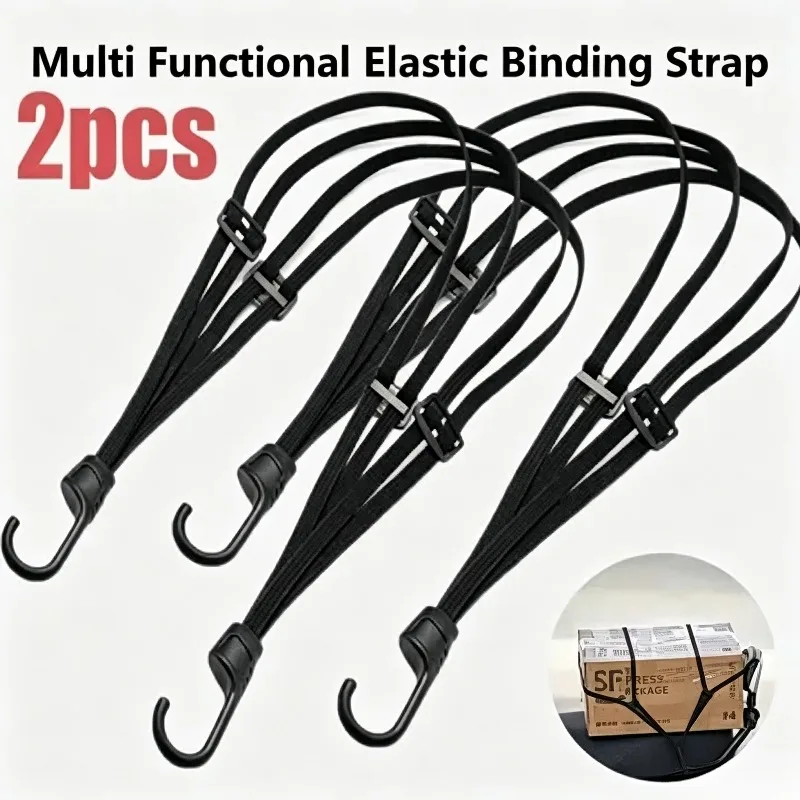 Motorcycle Helmet Elastic Tie Down Strap Adjustable 1.5x Stretch  Cord Hooks for Motorbike Bicycle Helmet Luggage Fixing