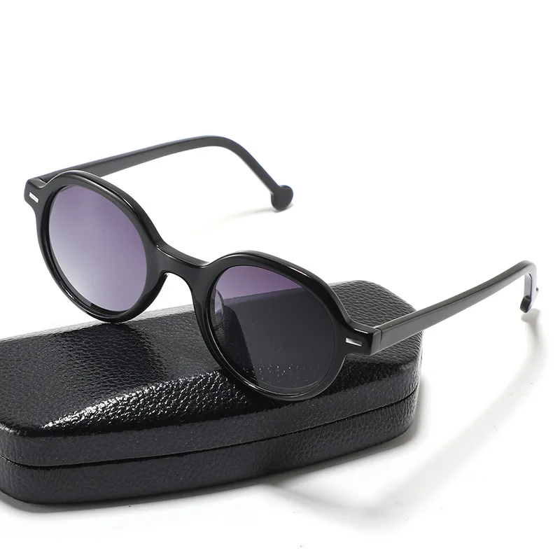 아세테이트 섬유 선글라스 UV400 다용도 클래식 라이스 네일 여행 유럽 및 미국 스타일 남녀 공용 선글라스