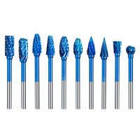 XCAN 10X Carbide Milling pens Rotary milling cutter with Double Cut 3mm Shaft Tungsten Carbide milling cutter Hum Milling for metal Dremel